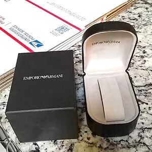 Emporio Armani Black Watch Box